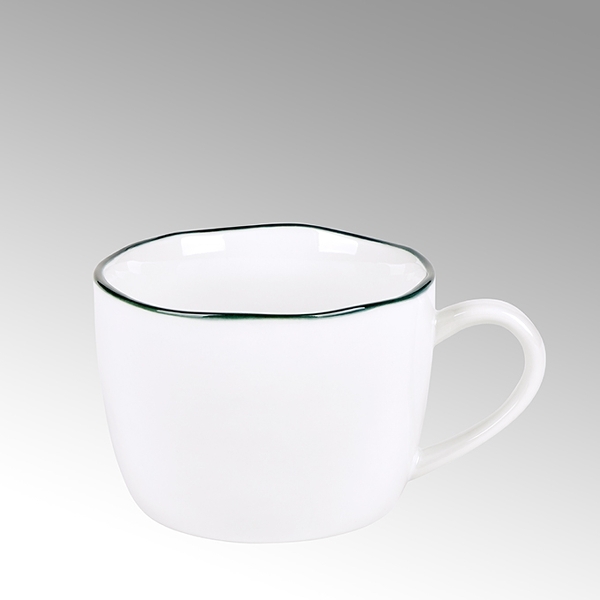 Lambert - Serie Piana - Dekor weiß/basaltgrau - Kaffee-/Teetasse